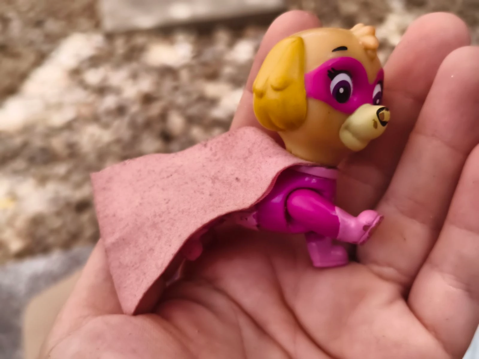 Figura Skye súper pups/ mighty pups patrulla canina 